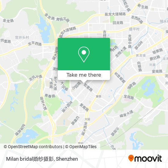 Milan bridal婚纱摄影 map