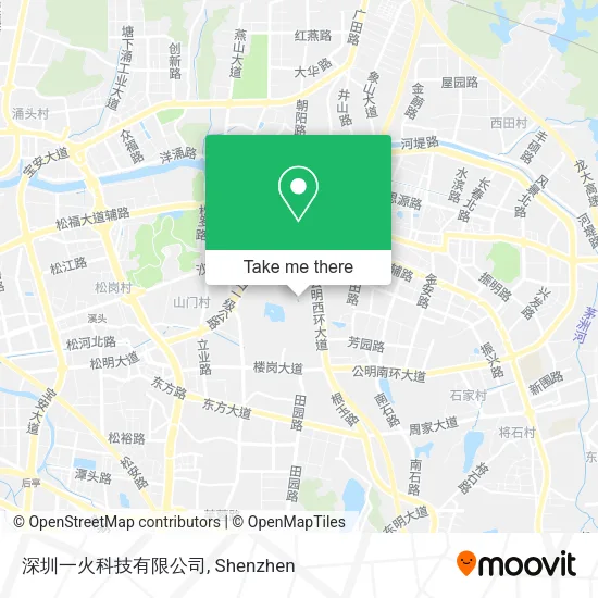 深圳一火科技有限公司 map