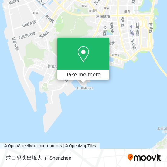 蛇口码头出境大厅 map