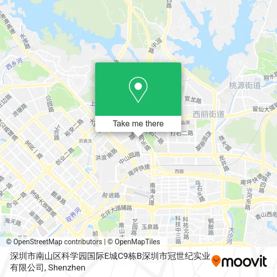 深圳市南山区科学园国际E城C9栋B深圳市冠世纪实业有限公司 map