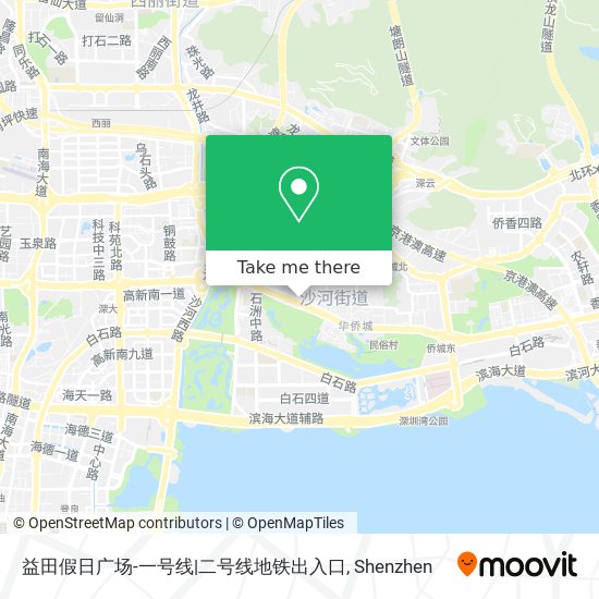 益田假日广场-一号线|二号线地铁出入口 map