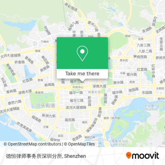 德恒律师事务所深圳分所 map