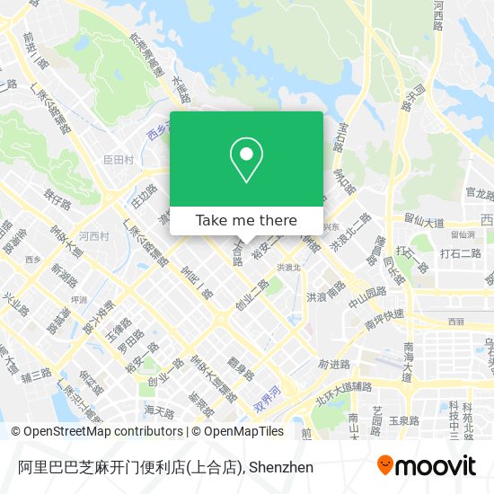 阿里巴巴芝麻开门便利店(上合店) map