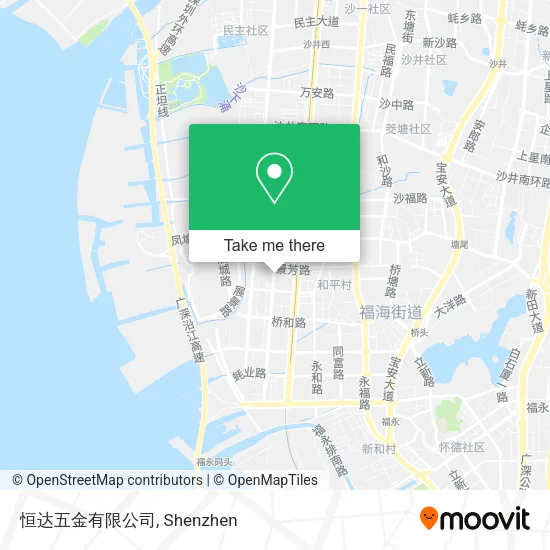 恒达五金有限公司 map