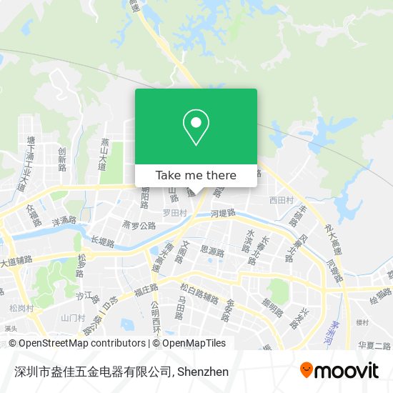 深圳市盎佳五金电器有限公司 map