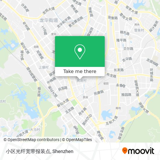 小区光纤宽带报装点 map