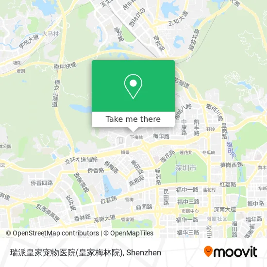 瑞派皇家宠物医院(皇家梅林院) map