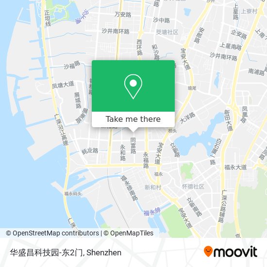 华盛昌科技园-东2门 map