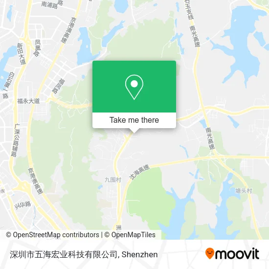 深圳市五海宏业科技有限公司 map