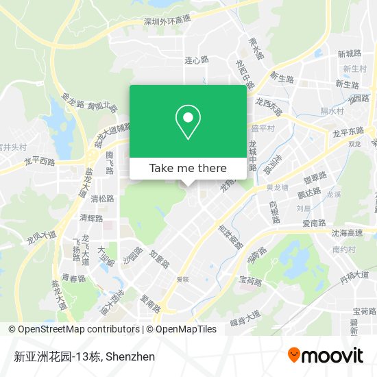 新亚洲花园-13栋 map