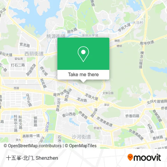 十五峯-北门 map