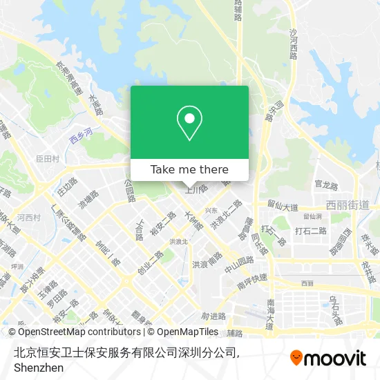 北京恒安卫士保安服务有限公司深圳分公司 map