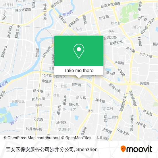 宝安区保安服务公司沙井分公司 map