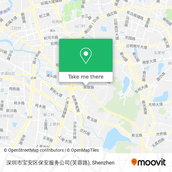 深圳市宝安区保安服务公司(芙蓉路) map