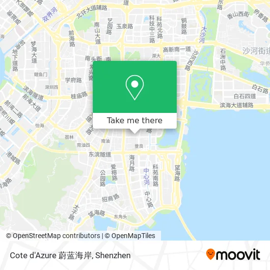 Cote d'Azure 蔚蓝海岸 map