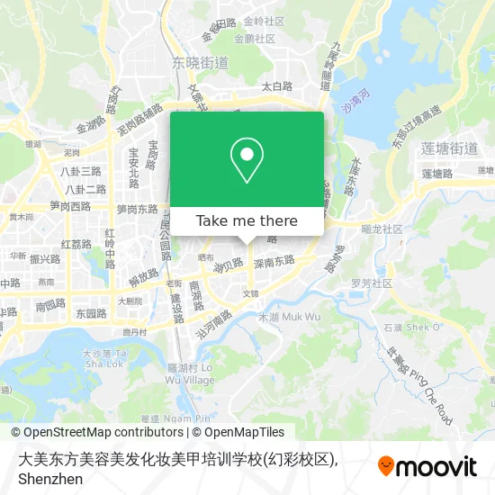 大美东方美容美发化妆美甲培训学校(幻彩校区) map