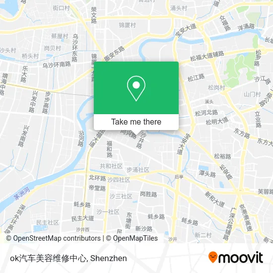 ok汽车美容维修中心 map