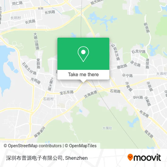 深圳布普源电子有限公司 map