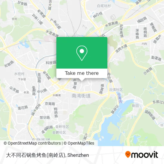 大不同石锅鱼烤鱼(南岭店) map