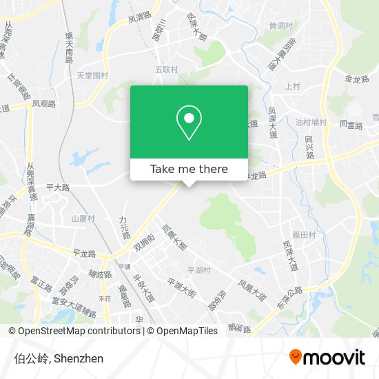 伯公岭 map
