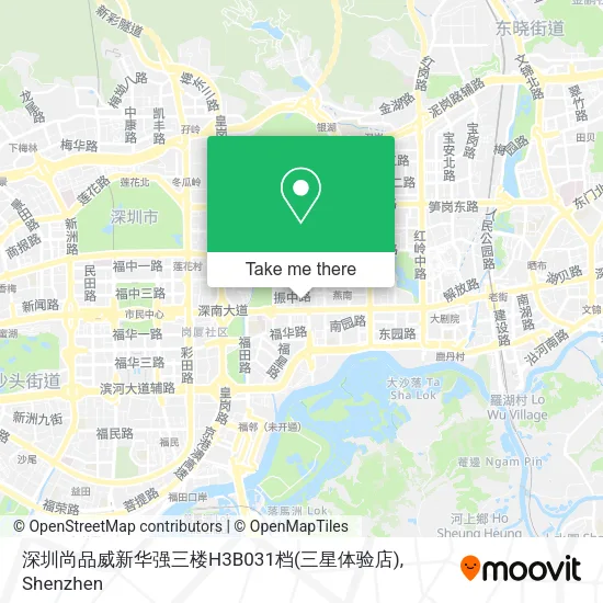 深圳尚品威新华强三楼H3B031档(三星体验店) map