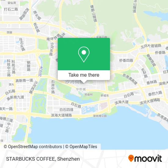 STARBUCKS COFFEE map