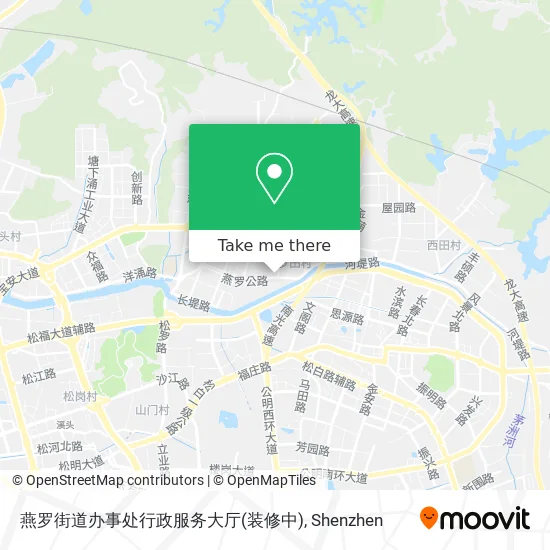 燕罗街道办事处行政服务大厅(装修中) map