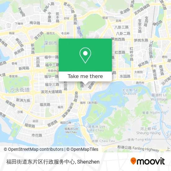 福田街道东片区行政服务中心 map