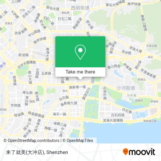 来了就美(大冲店) map