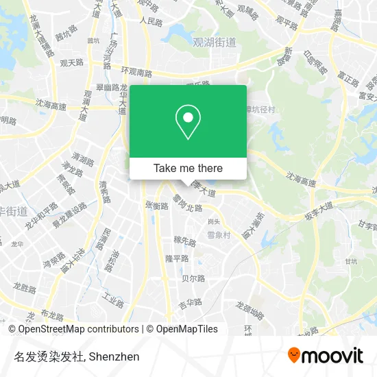 名发烫染发社 map