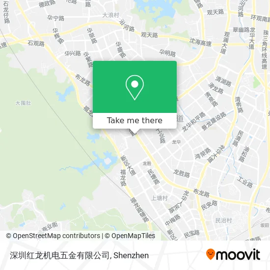 深圳红龙机电五金有限公司 map
