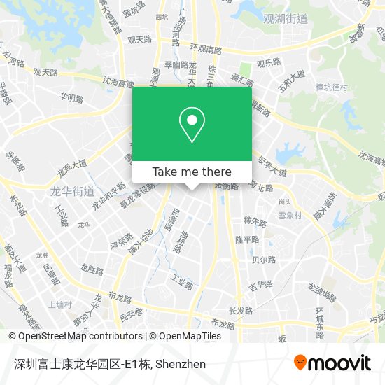 深圳富士康龙华园区-E1栋 map