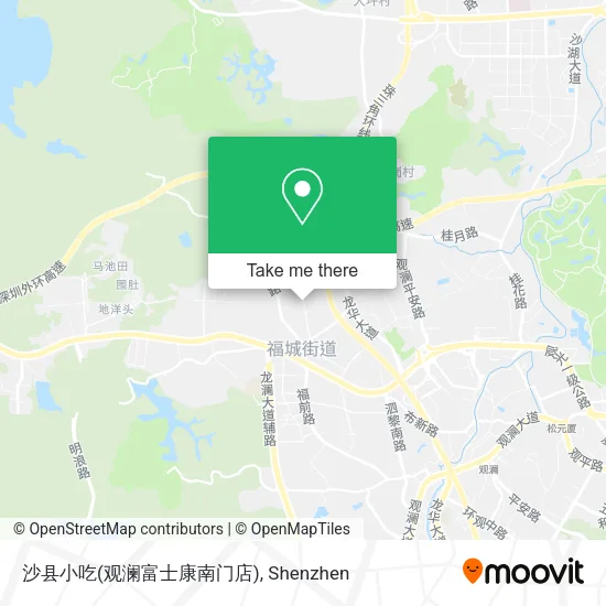 沙县小吃(观澜富士康南门店) map