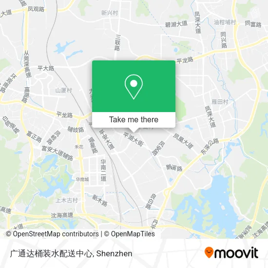 广通达桶装水配送中心 map