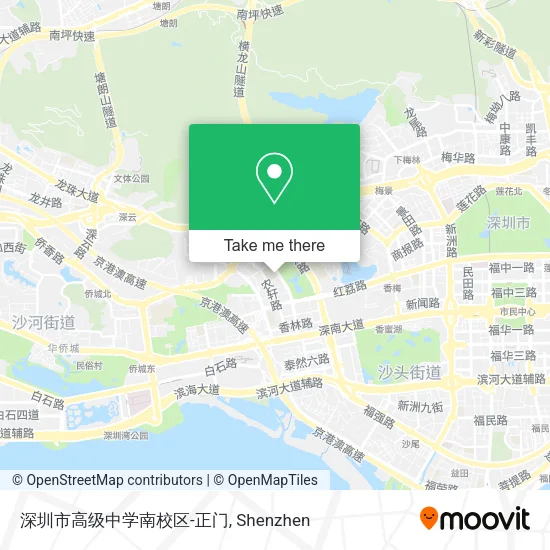 深圳市高级中学南校区-正门 map