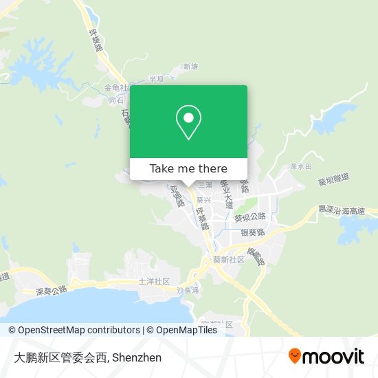 大鹏新区管委会西 map