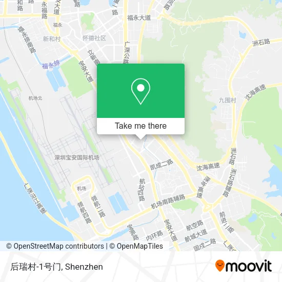 后瑞村-1号门 map