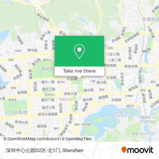 深圳中心公园D2区-北1门 map