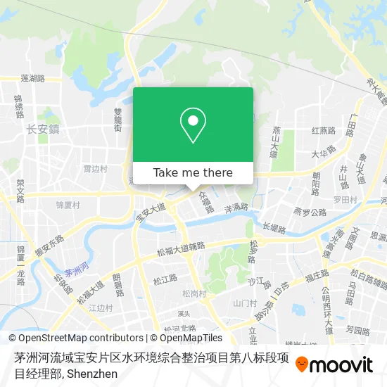茅洲河流域宝安片区水环境综合整治项目第八标段项目经理部 map