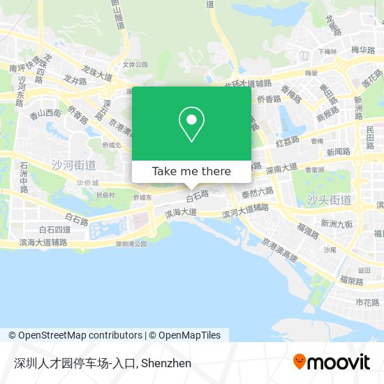 深圳人才园停车场-入口 map