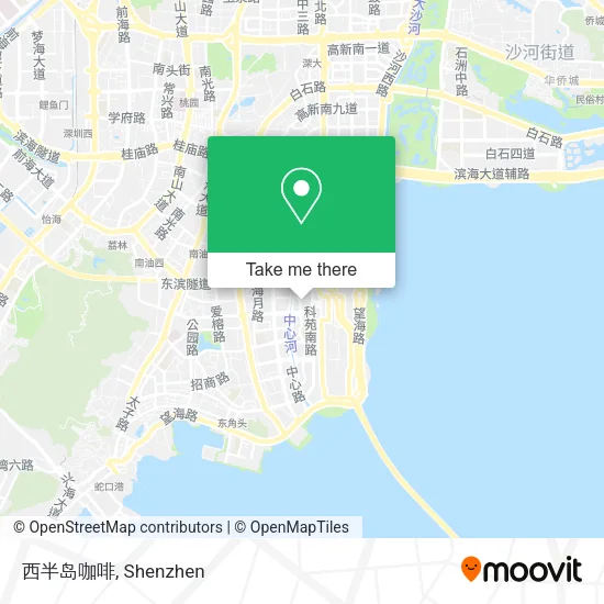 西半岛咖啡 map