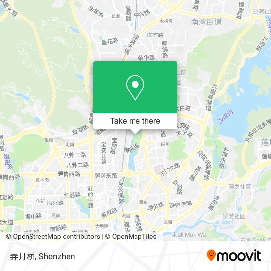 弄月桥 map
