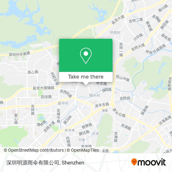 深圳明源雨伞有限公司 map