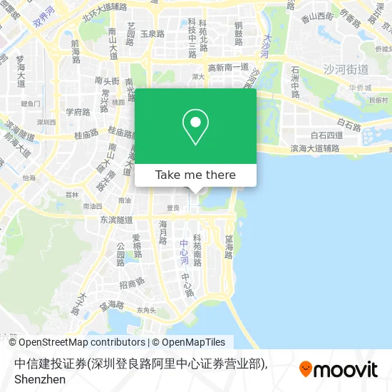 中信建投证券(深圳登良路阿里中心证券营业部) map