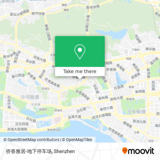 侨香雅居-地下停车场 map