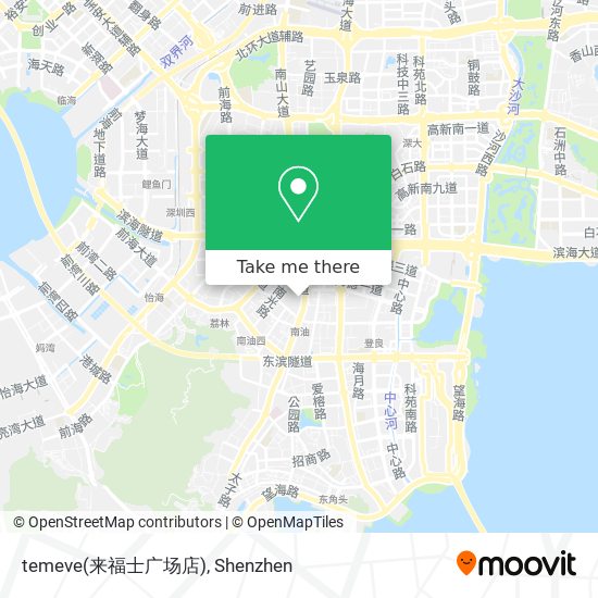 temeve(来福士广场店) map