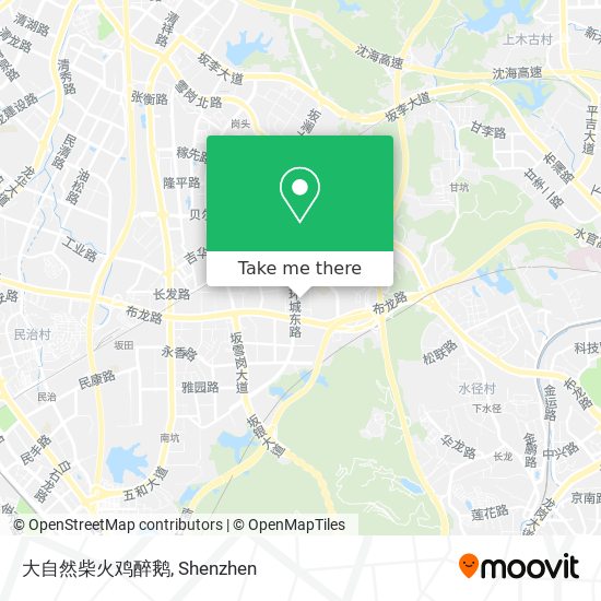 大自然柴火鸡醉鹅 map