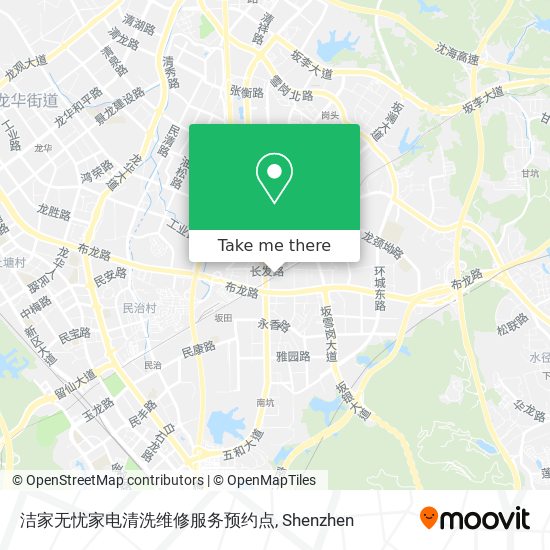 洁家无忧家电清洗维修服务预约点 map