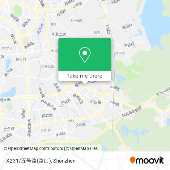 X231/五号路(路口) map