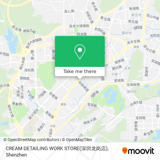 CREAM DETAILING WORK STORE(深圳龙岗店) map